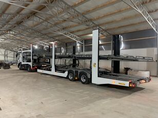 Renault Premium 420 car transporter + car transporter trailer