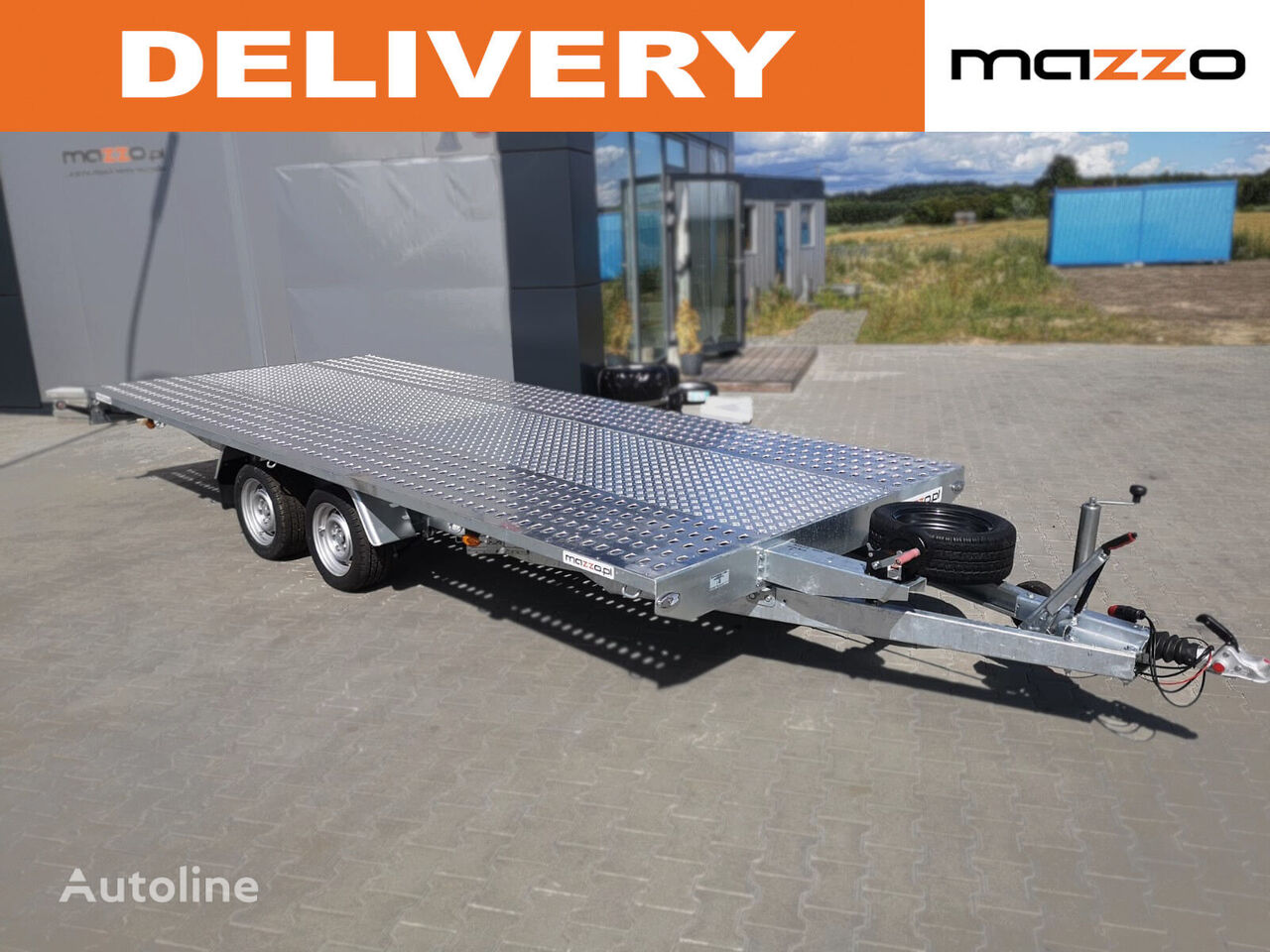 new M4027 400x210cm 2700kg platform car transporter trailer