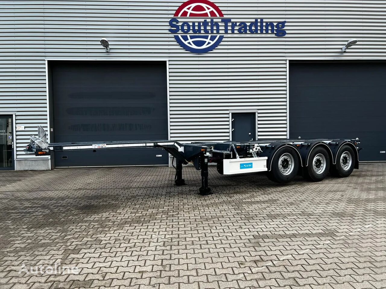new D-Tec FLEXITRAILER container chassis semi-trailer
