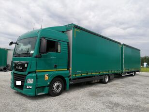 MAN TGX 18.420 curtainsider truck + curtain side trailer