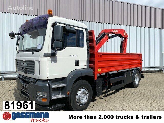 MAN TGA 18.400 4x2 BL Pritsche Heckkran PM17523 dump truck