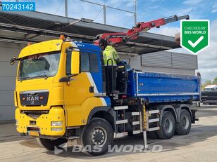 MAN TGS 26.400 6X6 NL-Truck 15tons Palfinger Epsilon Crane12m3 2-Sei dump truck