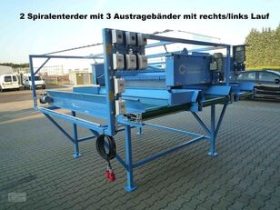 new EURO-Jabelmann Doppelter Spiralwalzenenterder mit Austragebänder, NEU vegetable washing machine