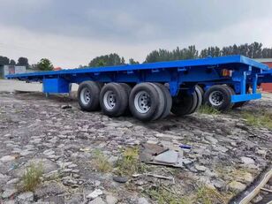 Floor Used Chinese 3 axles flatbed trailer  flatbed semi-trailer