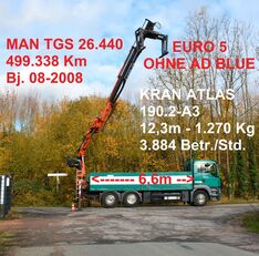 MAN TGS 26.440  flatbed truck