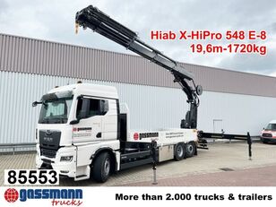 new MAN TGX 26.510 6x2-4 LL, Kran Hiab X-HiPro 548 E-8 flatbed truck