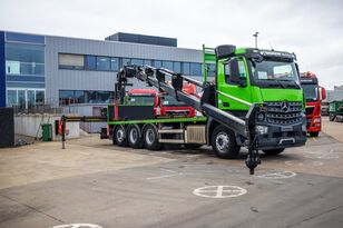 Mercedes-Benz AROCS 3240+E6+HIAB 211.5 flatbed truck