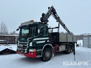 Scania P340 flatbed truck