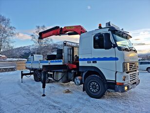 Volvo FH12 420 *6x2 *PALFINGER PK 32080 *FULL STEEL *VIDEO flatbed truck