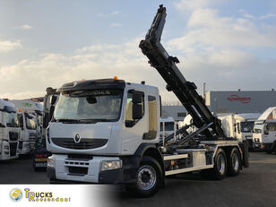 Renault Premium 410 DXI + Hook system + 6x4 hook lift truck