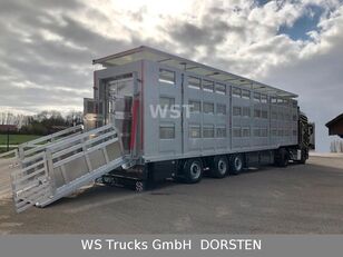 new Menke-Janzen 3 Stock Hubdach Lenkachse livestock semi-trailer