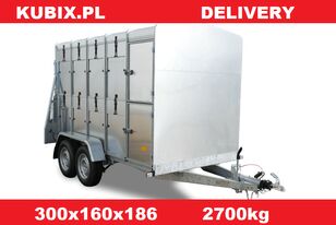 new Kubix Przyczepa do przewozu bydła / owiec 2700kg VT2730H livestock trailer