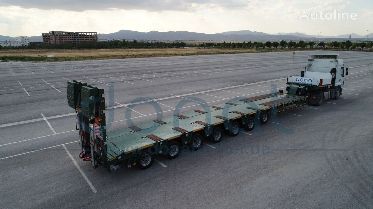 new Donat Hydraulic 7 axle lowbed with telescopic Extension low bed semi-trailer