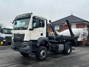 new MAN TGS 18.400 4x4  Euro 6e Hyva Absetzkipper skip loader truck