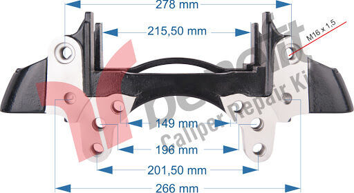 Knorr-Bremse K108001K50 brake caliper for Schmitz Cargobull trailer