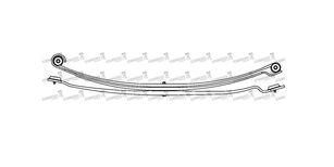 IVECO Schomäcker 673330, O.E. 500377672 500377672 leaf spring for truck