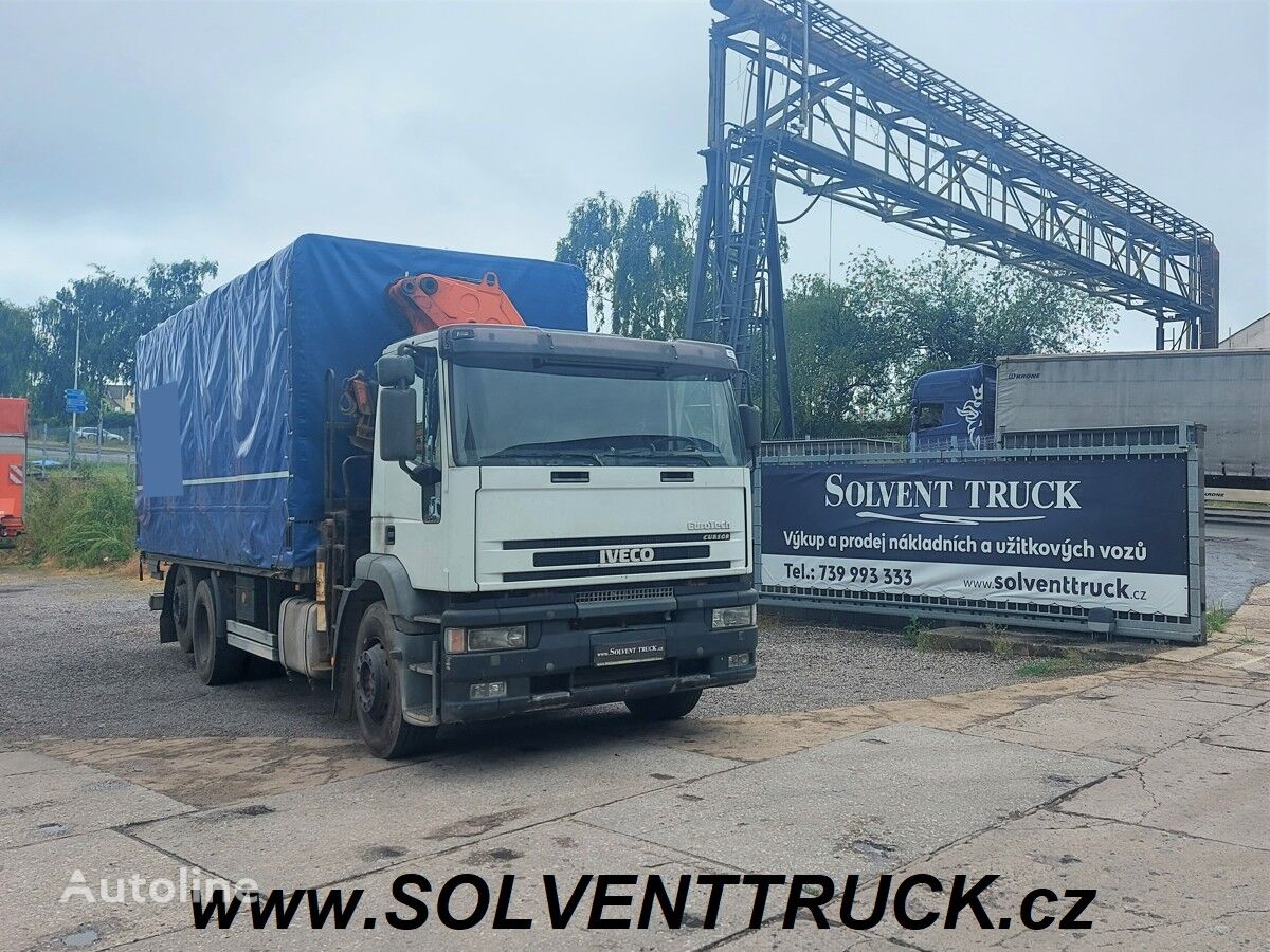 IVECO EuroTech 260E27,Euro 3,Hydraulická ruka Panoba tilt truck