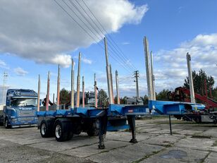 Diebolt Rozciągana dwie osie skrętne LEKKA sprowadzona ze Szwajcarii timber semi-trailer