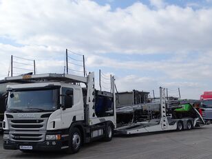 SCANIA P 410 / AUTOTRANSPORTER / ROLFO EGO 4 + ROLFO DYNAMIC 7/ RETARDE car transporter + car transporter trailer