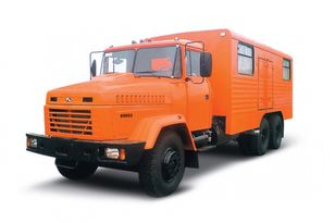 new KRAZ 65053 мастерская  military truck