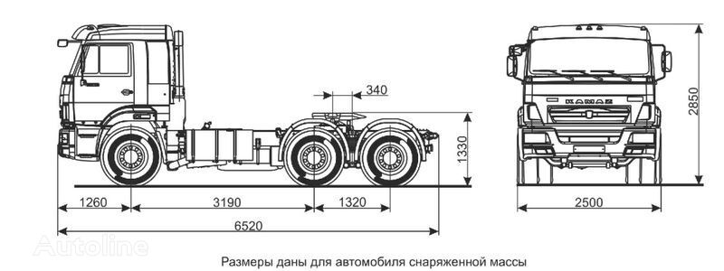 new KamAZ Sedelnyy tyagach KAMAZ-65116 (6h4) truck tractor